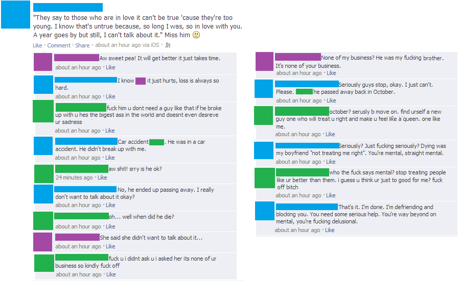 Guy Hits On A Girl Mourning The Loss Of Her Boyfriend In Epic Facebook Fail Of The Year